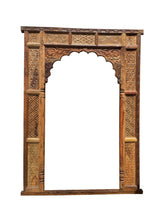 Handmade Carved Indian Jharokha Solid Hard Wood Large Arch